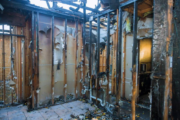 Professional Fire Damage Removal technician working in Coquille, OR